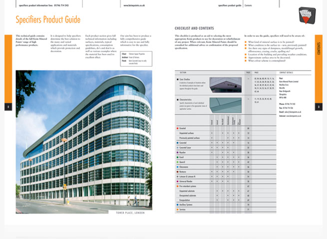 Keim Paints Specifiers brochure cover spread catalogue booklet