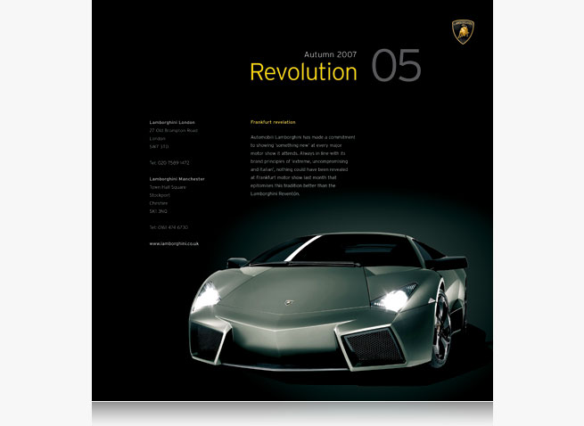 Lamborghini London Manchester newsletter automotive car magazine