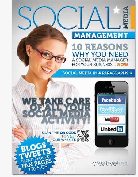 social media management brochure stafford creative first twitter facebook